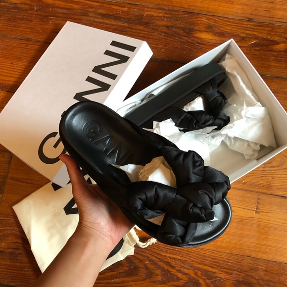 Ganni Shoes | Brand New Ganni Knotted Sandal | Poshmark
